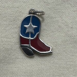 James Avery Retired Enamel Lonestar Boot Charm